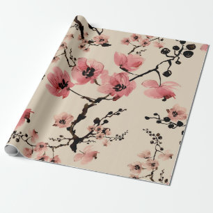 Naadloze mooie afdruk van waterverf bloemen. St Cadeaupapier