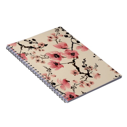 Naadloze mooie afdruk van waterverf bloemen. St Notitieboek (Rechterzijde)