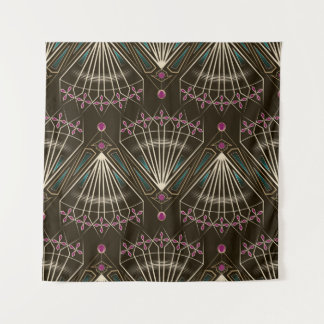 Naadloze mooie antiek decopatroonpatronen wandkleed