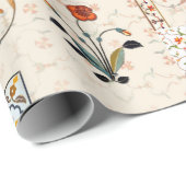 Naadloze, mooie mughale florale met een etnische a cadeaupapier (Rol Hoek)
