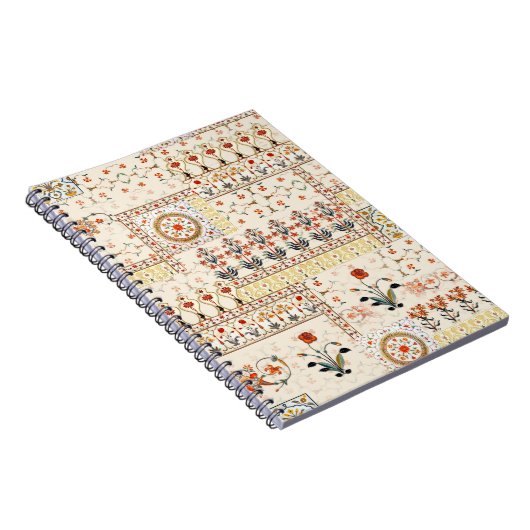 Naadloze, mooie mughale florale met een etnische a notitieboek (Rechterzijde)
