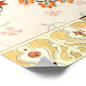 Naadloze, mooie mughale florale met een etnische a poster (Hoek)