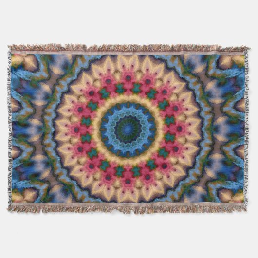 Naadloze mozaïekkaleidoscoop abstract modern deken (Voorkant)