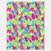 Naadloze mozaïekkaleidoscoop abstract modern fleece deken (Voorkant)