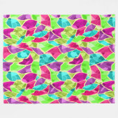 Naadloze mozaïekkaleidoscoop abstract modern fleece deken (Voorkant (Horizontaal))