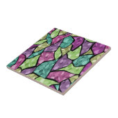 Naadloze mozaïekkaleidoscoop abstract modern tegeltje (Zijkant)