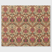 naadloze mughal motiveringspatroon achtergrond cadeaupapier (Vlak)