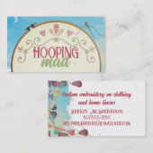 naadloze naadloze naaigarens van de borduurcilinde visitekaartje (Voorkant / Achterkant)