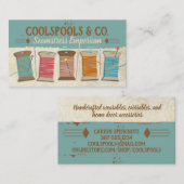 naadloze naadloze naaigarens van  schroefdraad visitekaartje (Voorkant / Achterkant)