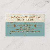 naadloze naadloze naaigarens van  schroefdraad visitekaartje (Achterkant)