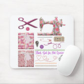 naadloze naaimachine voor het kantelen muismat (Met muis)