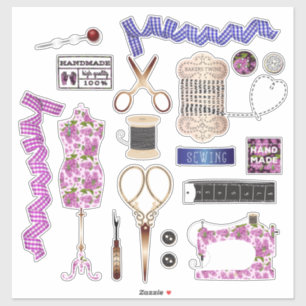 naadloze naaimachine voor het kantelen sticker