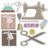 naadloze naaimachine voor het kantelen sticker (Voorkant)