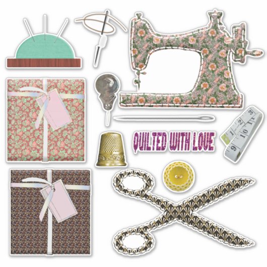 naadloze naaimachine voor het kantelen sticker (Voorkant)