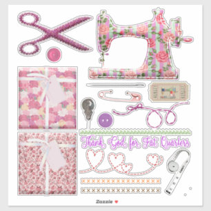 naadloze naaimachine voor het kantelen sticker