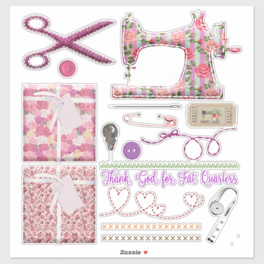 naadloze naaimachine voor het kantelen sticker (Vel)