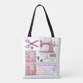 naadloze naaimachine voor het kantelen tote bag (Achterkant)