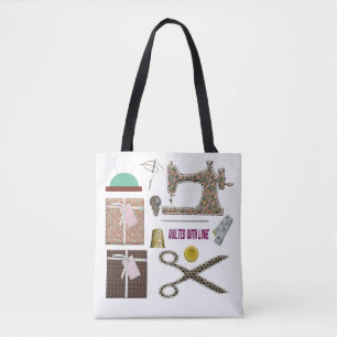 naadloze naaimachine voor het kantelen tote bag