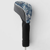 Naadloze Nachttuin Botanisch Patroon Golfheadcover (Schuin)