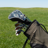 Naadloze Nachttuin Botanisch Patroon Golfheadcover (Insitu)