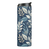 Naadloze Nachttuin Botanisch Patroon Thermosbeker (Gedraaid links)