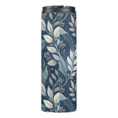 Naadloze Nachttuin Botanisch Patroon Thermosbeker (Achterkant)