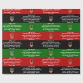 Naadloze NGUZO SABA 7 principes KWANZAA Cadeaupapier (Vlak)