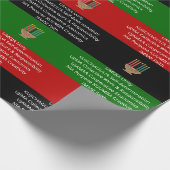 Naadloze NGUZO SABA 7 principes KWANZAA Cadeaupapier (Hoek)