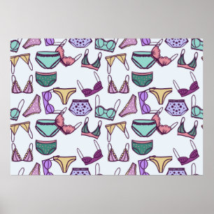  naadloze onderkleding van het patroon: remmen en  poster