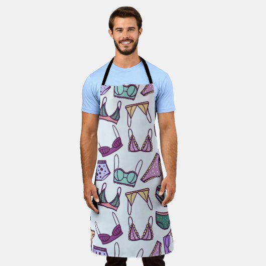 naadloze onderkleding van het patroon: remmen en schort (Gedragen)