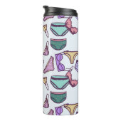  naadloze onderkleding van het patroon: remmen en  thermosbeker (Geroteerd rechts)