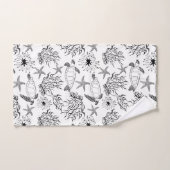 Naadloze onderzeese zee zeeschildpadden koraal pla bad handdoek (Handdoek)