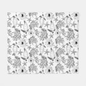 Naadloze onderzeese zee zeeschildpadden koraal pla fleece deken (Voorkant (Horizontaal))