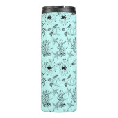 Naadloze onderzeese zee zeeschildpadden koraal pla thermosbeker (Achterkant)