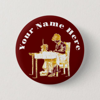 Naadloze ontwerpknop ronde button 5,7 cm