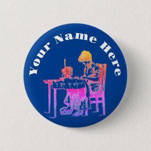 Naadloze ontwerpknop ronde button 5,7 cm