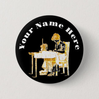 Naadloze ontwerpknop ronde button 5,7 cm