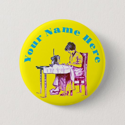 Naadloze ontwerpknop ronde button 5,7 cm (Voorkant)