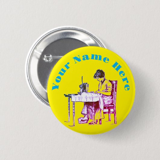 Naadloze ontwerpknop ronde button 5,7 cm (Voorkant /achterkant)