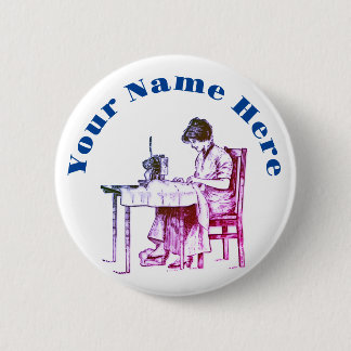 Naadloze ontwerpknop ronde button 5,7 cm