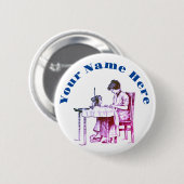 Naadloze ontwerpknop ronde button 5,7 cm (Voorkant /achterkant)
