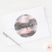 Naadloze ontwerpstructuur Achtergrond Abstract Ronde Sticker (Envelop)