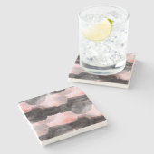 Naadloze ontwerpstructuur Achtergrond Abstract Stenen Onderzetter (Zijkant)