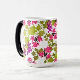 Naadloze oogst druif roze rozen bloemen bloemstuk  magische mok