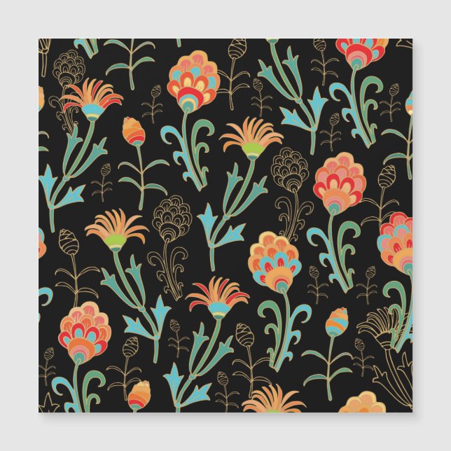 Naadloze oosterse bloemige elegantie (Voorkant)