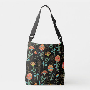Naadloze oosterse bloemige elegantie crossbody tas