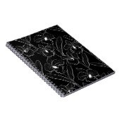 Naadloze orchidee cattleya bloemen tropisch notitieboek (Rechterzijde)