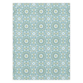 Naadloze ornamentaal blauw, groen, wit decor decor tafelkleed (Voorkant)