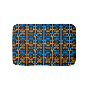 Naadloze ornamentale retro moroccan arabische vint badmat