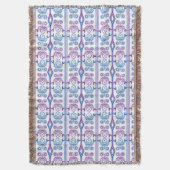 Naadloze ornamentale retro moroccan arabische vint deken (Voorkant Verticaal)